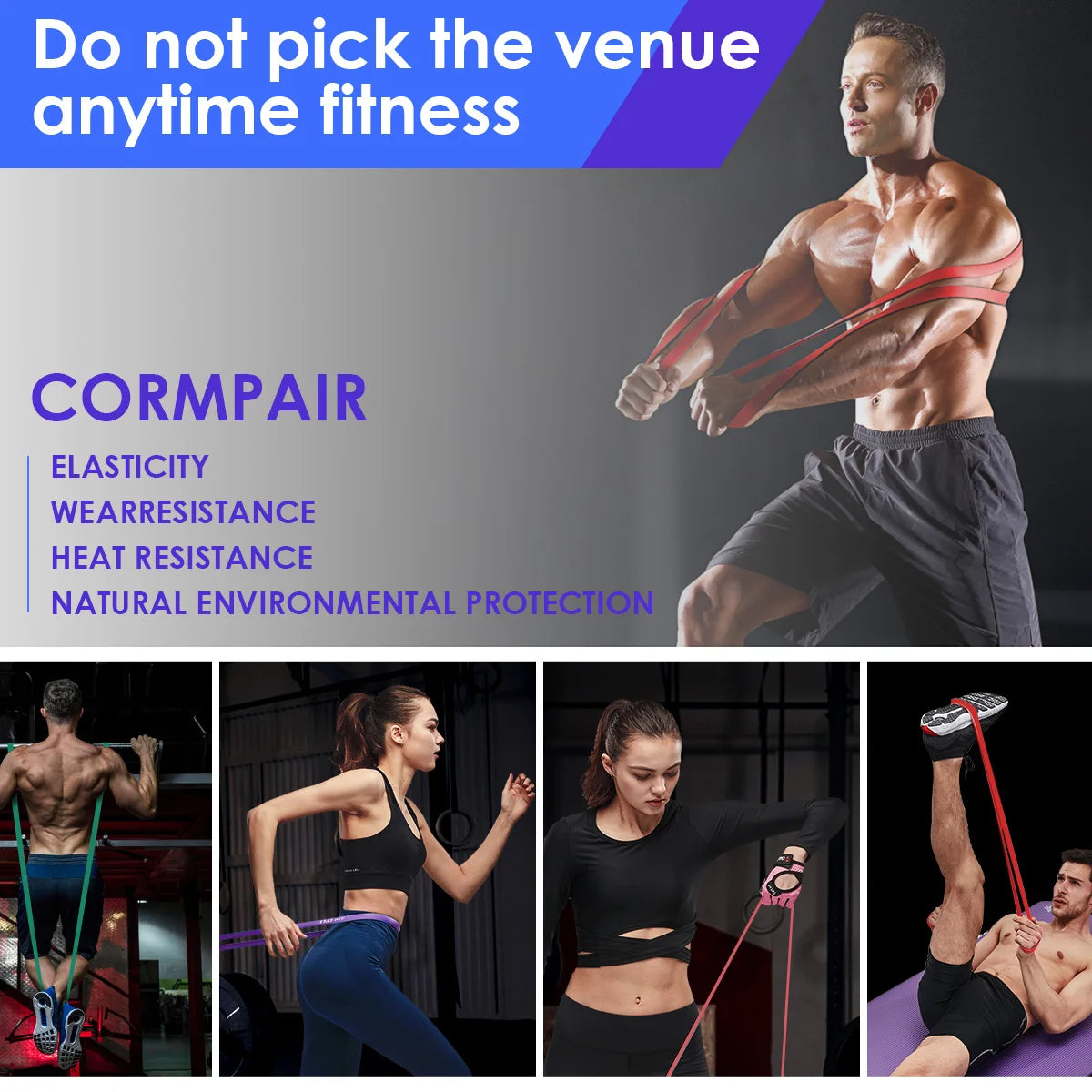 Resistance Bands for Fitness Home Gym Workout