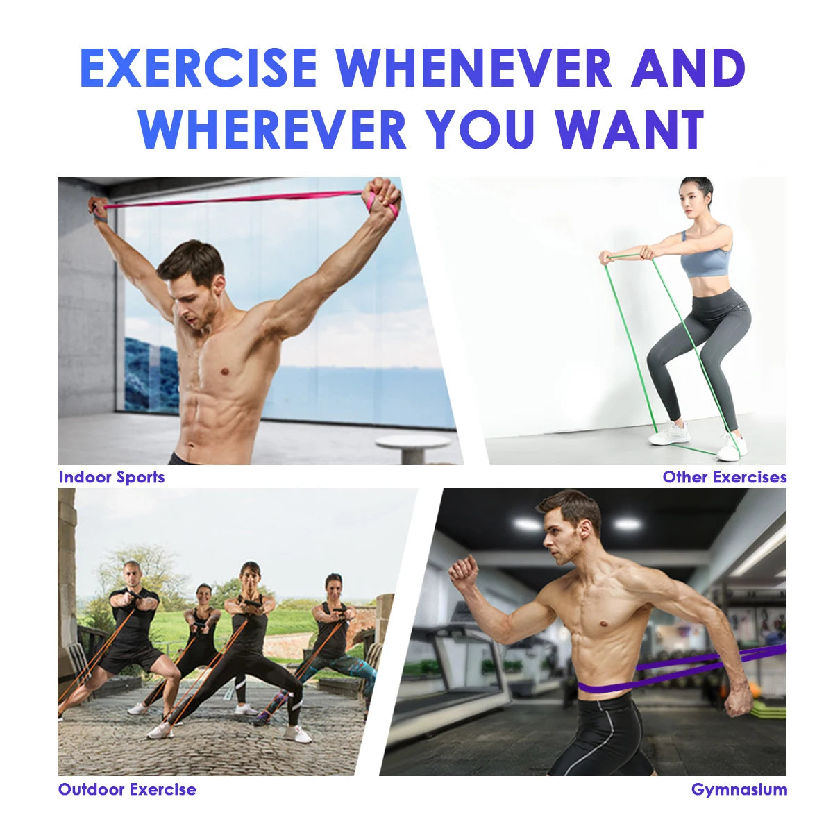 Resistance Bands for Fitness Home Gym Workout