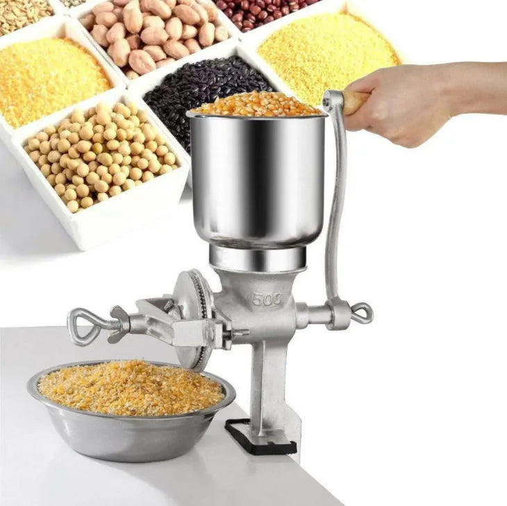 Manual Handheld Grinder for Flour, Herbs, Grains, Coffee