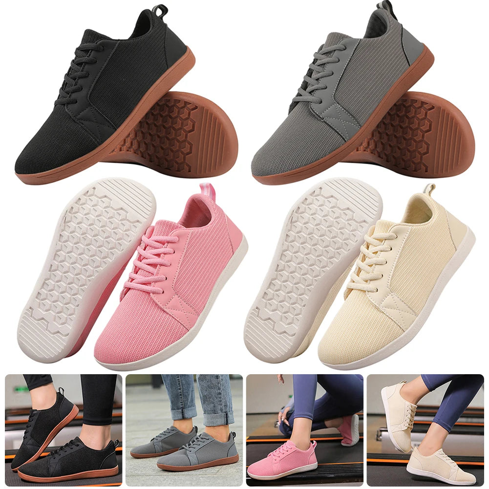 Wide Barefoot Shoes Women Men Trail Running Walking