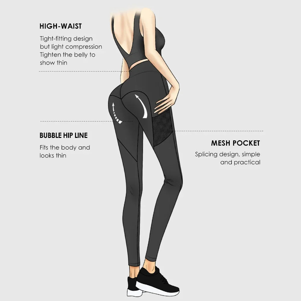 Women Fitness, Yoga Pants Solid Color, Stretchy Waist