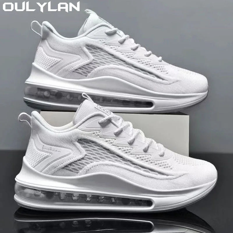 Men's Lightweight Breathable Walking Jogging Sport Shoe Lace-Up