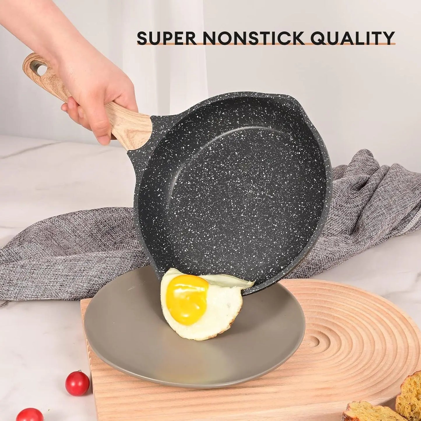 Nonstick, Induction Cooking Pots and Pans Set, 23pcs