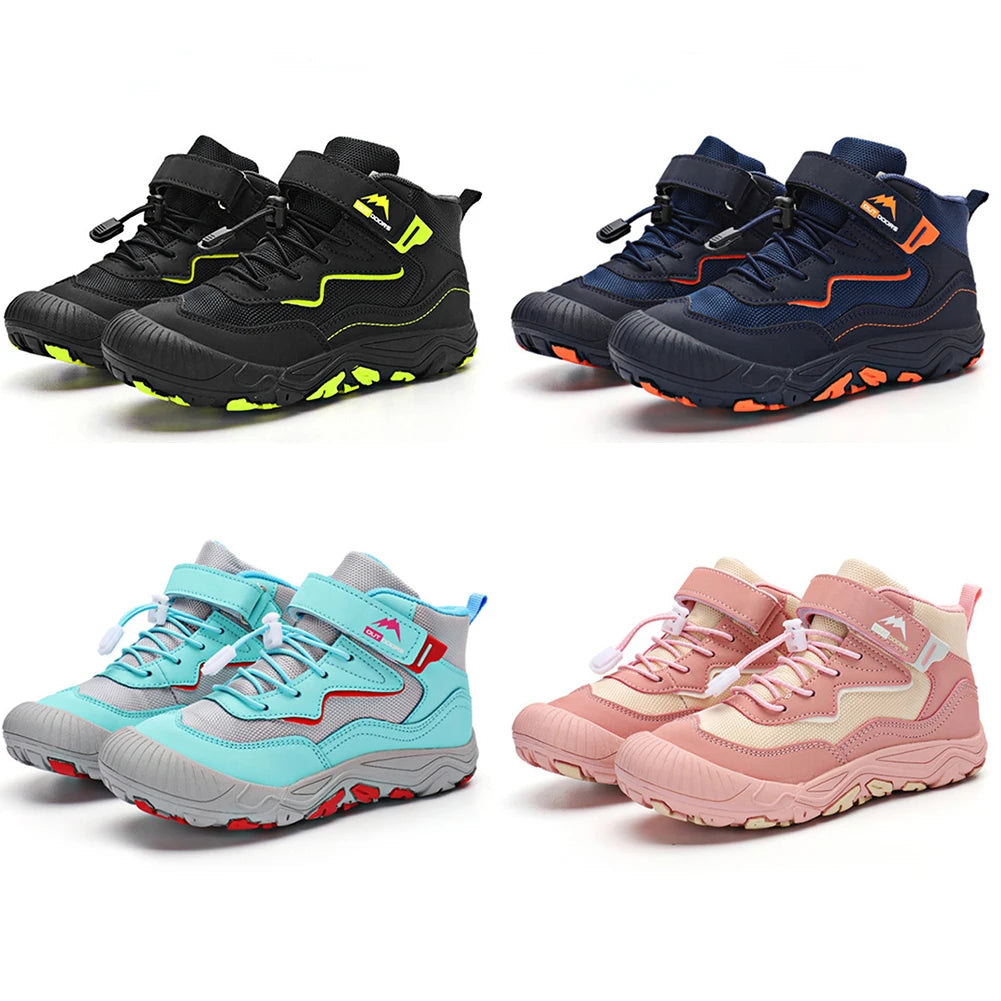 Boys Girls Non-Slip Outdoor Breathable Running Hiking Shoes