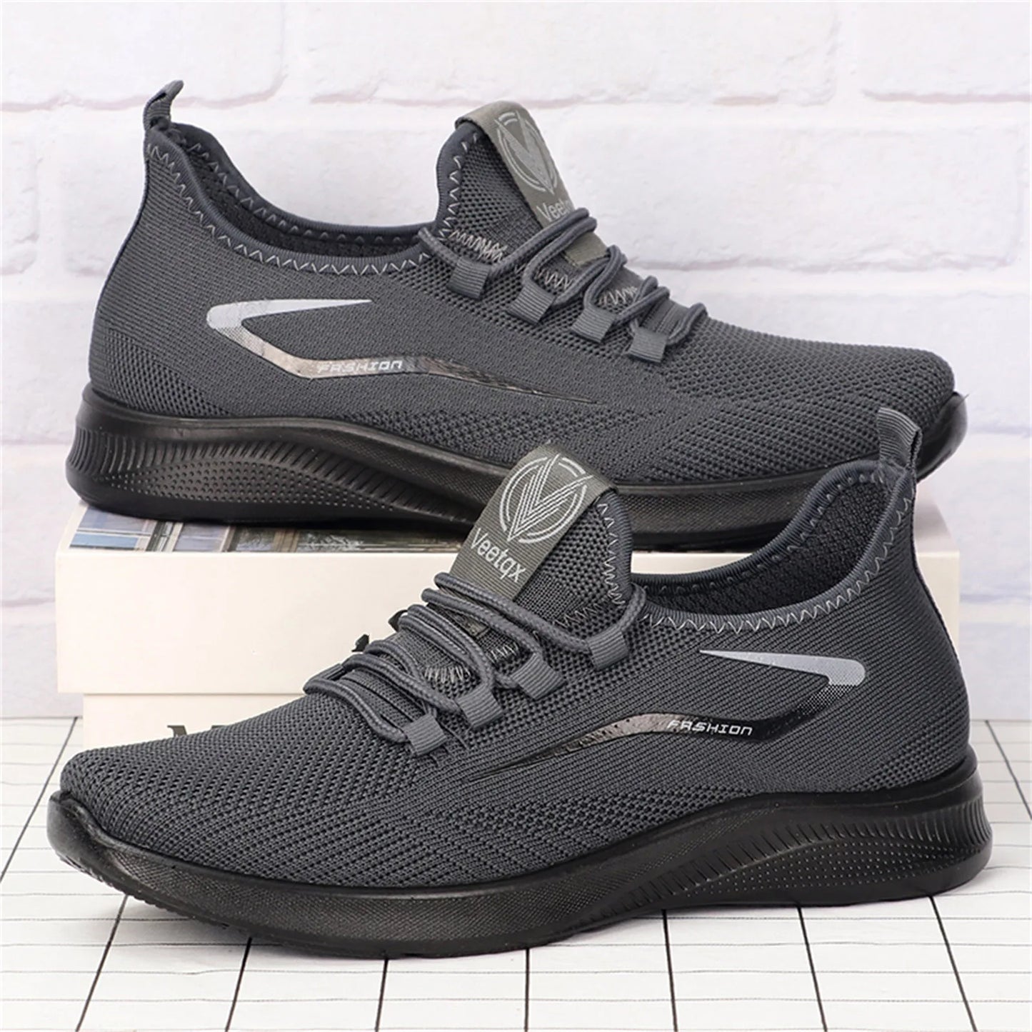 Men's Woven Canvas Mesh Sports Shoes
