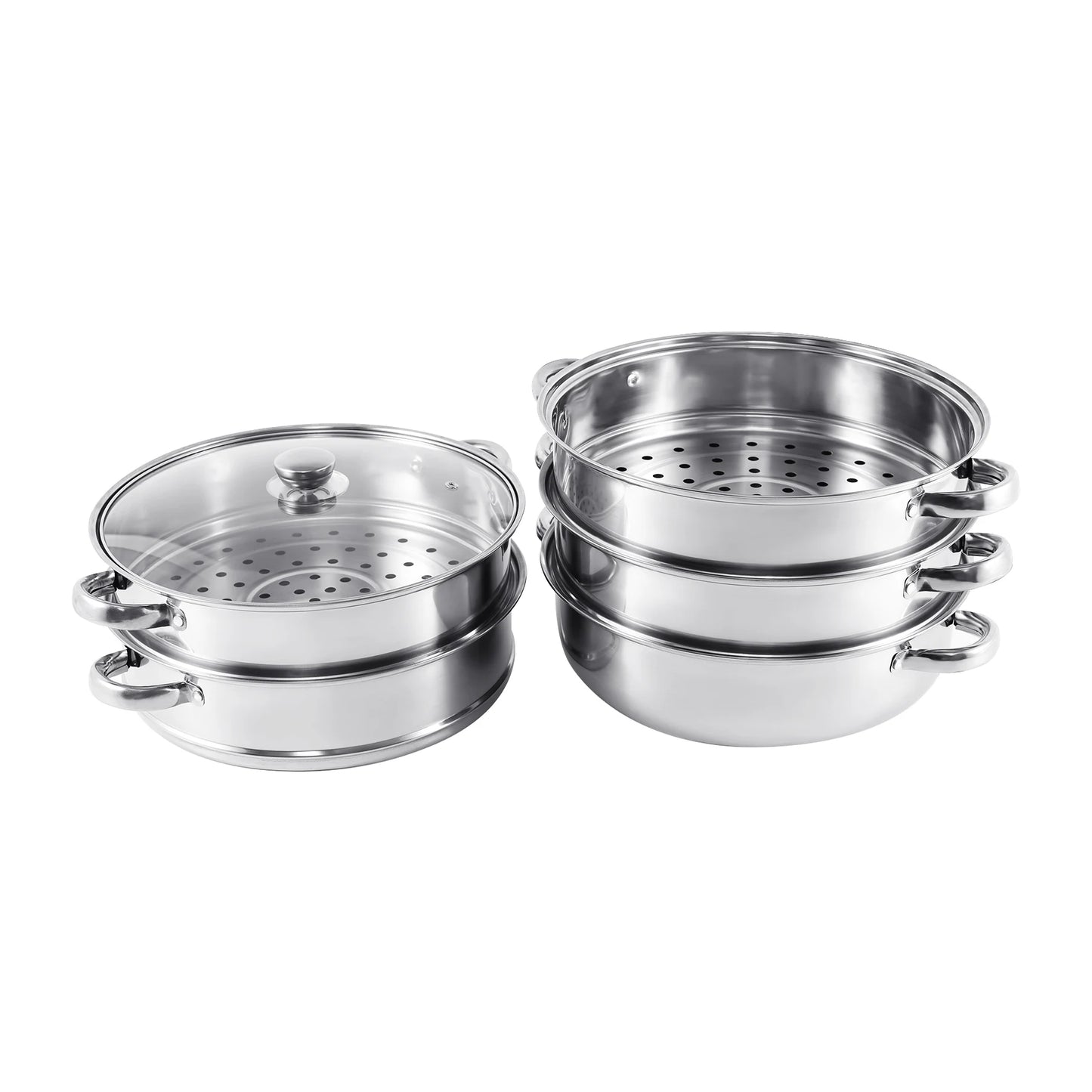 5 Tier Food Steamer Stainless Steel Set
