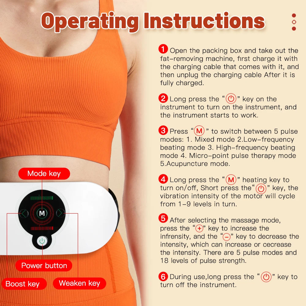 Electric Waist Massager Belt for Pain Relief