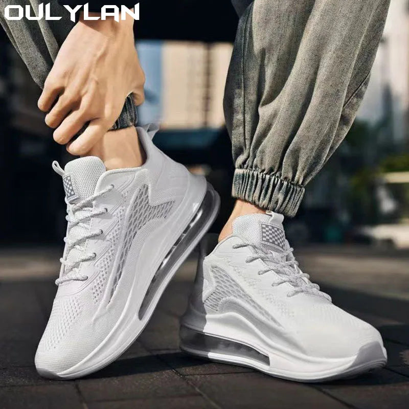 Men's Lightweight Breathable Walking Jogging Sport Shoe Lace-Up