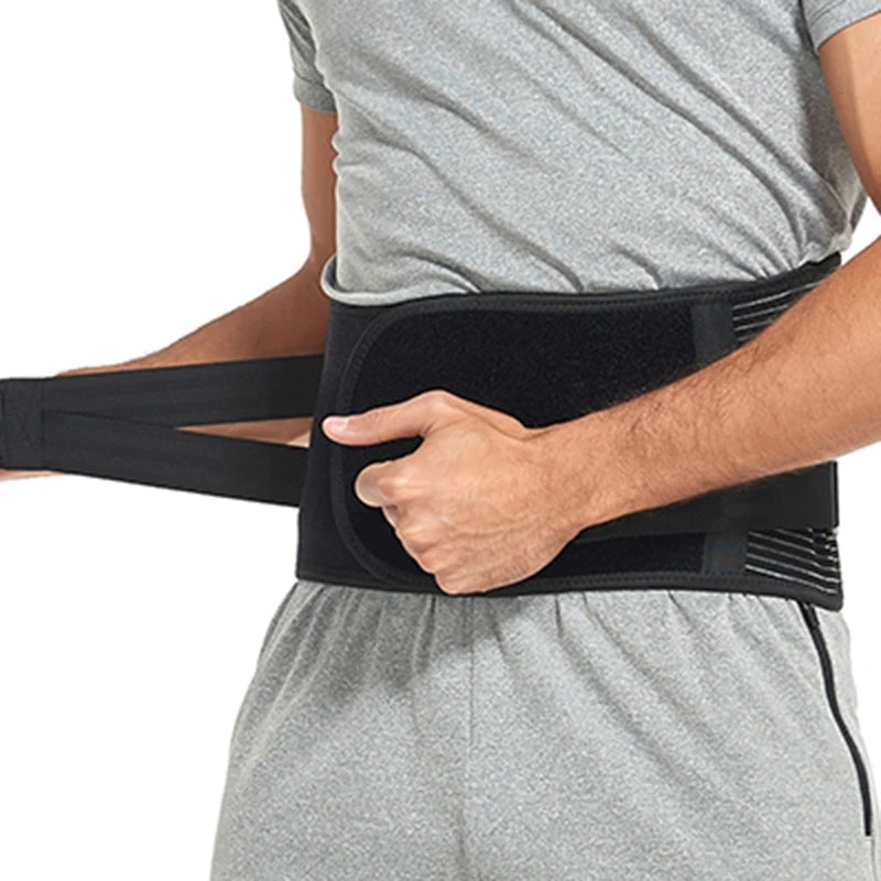 Men's Workout/Back Support Belt w/Steel Bone Bands