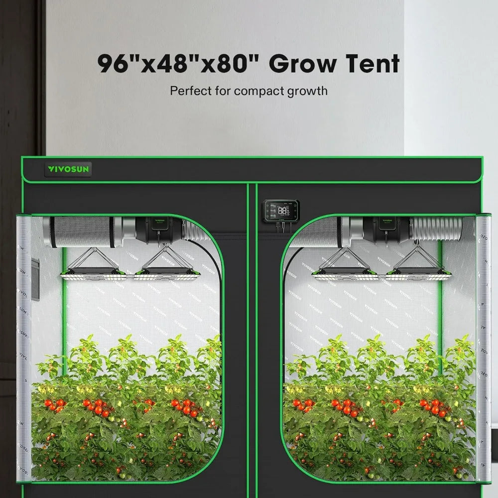96"x48"x80" Reflective Mylar w/Observation Window and Floor Tray