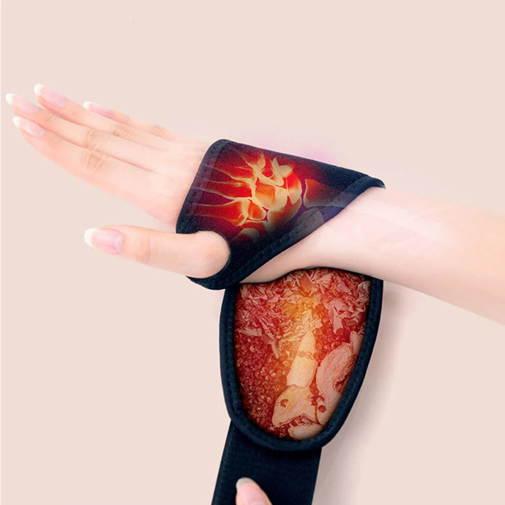 Electric Wrist Wrap Hot Compress Therapy Support Pain Relief