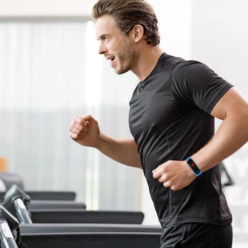 Led Heart Rate Blood Pressure Fitness Tracker - Waterproof