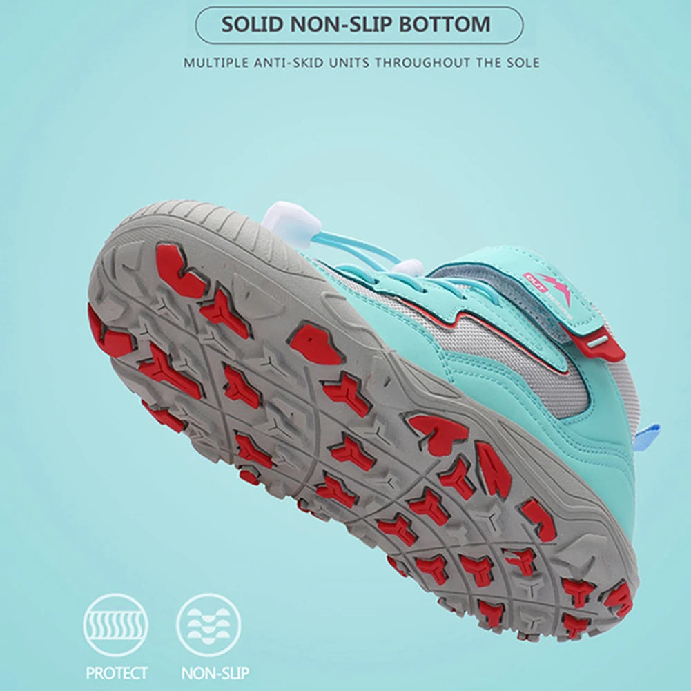 Boys Girls Non-Slip Outdoor Breathable Running Hiking Shoes