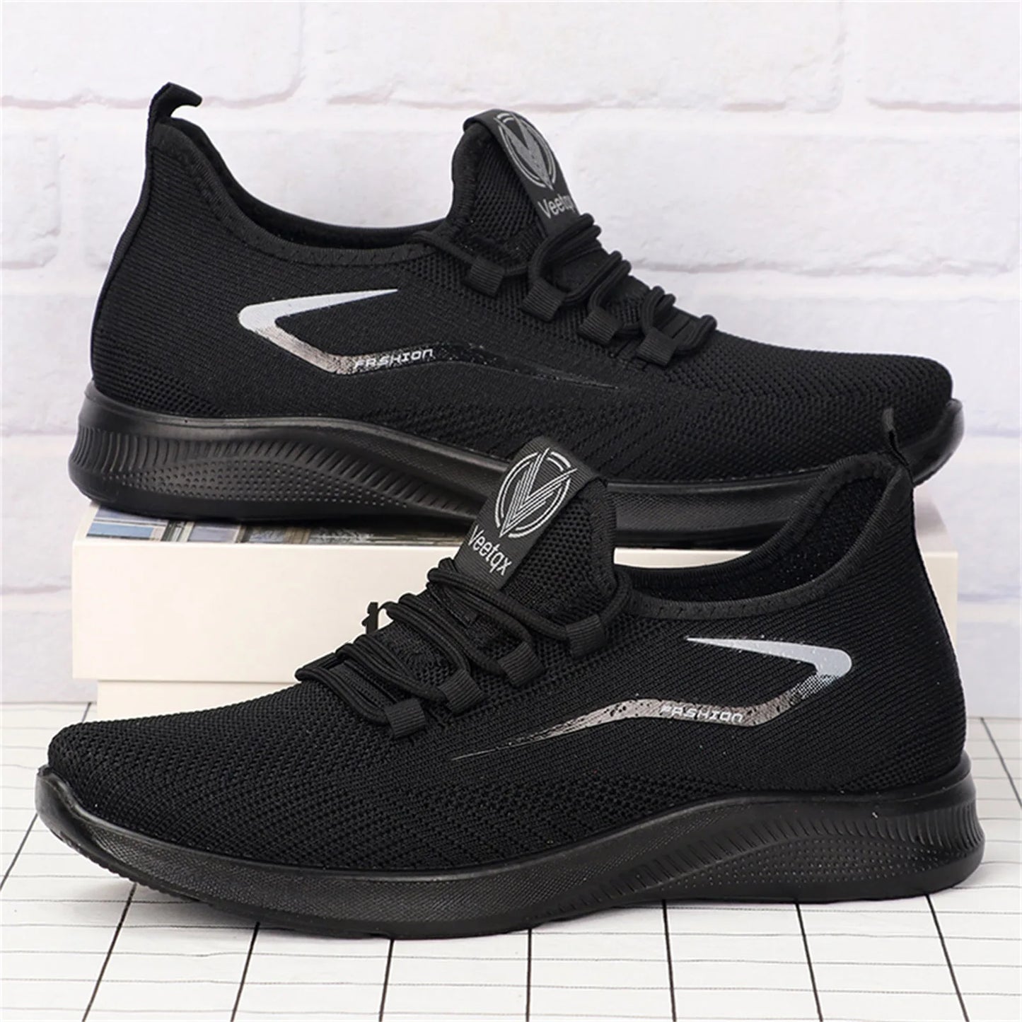Men's Woven Canvas Mesh Sports Shoes