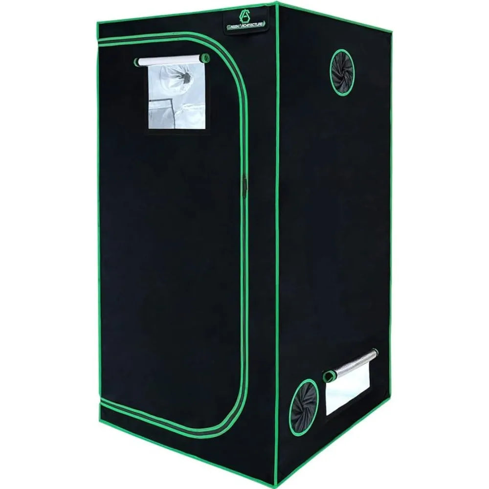 Hydroponic Grow Tent w/Observation Window, Waterproof Floor Tray for Indoor Plant
