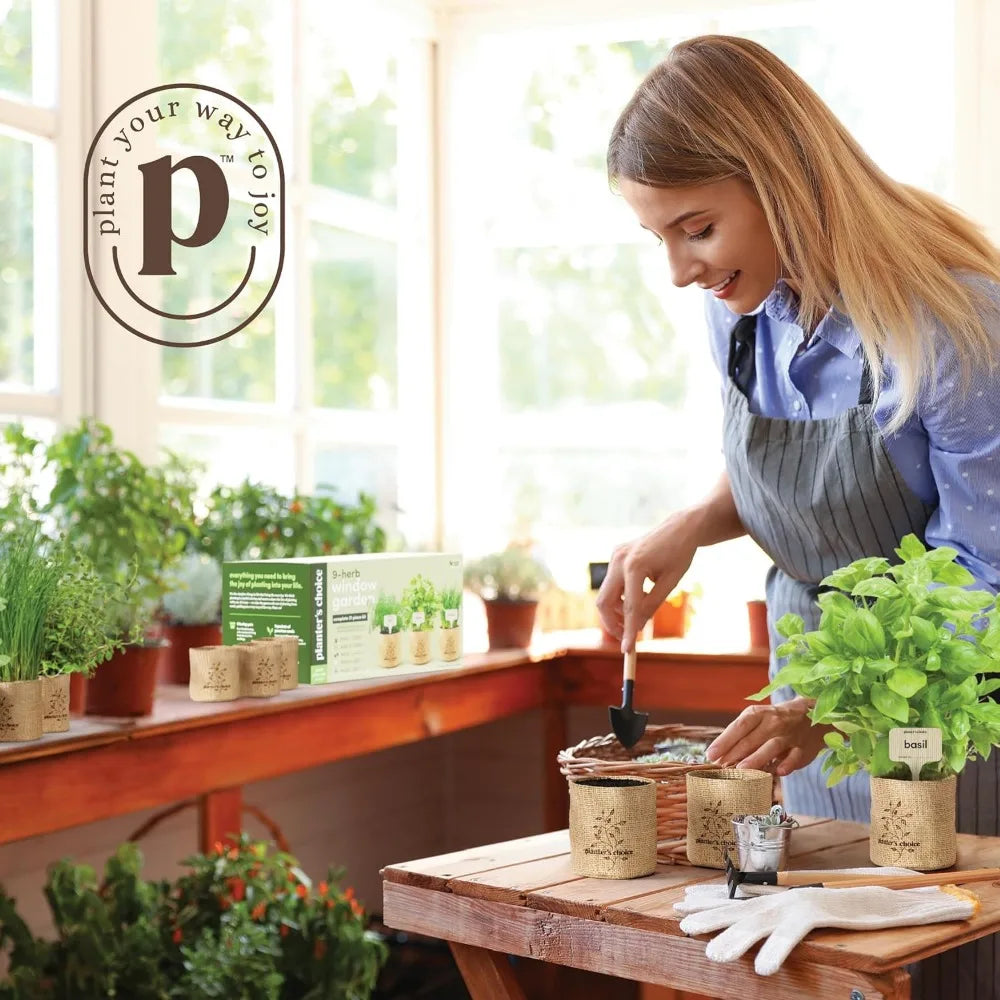 9 Herb Indoor Window Garden Kit