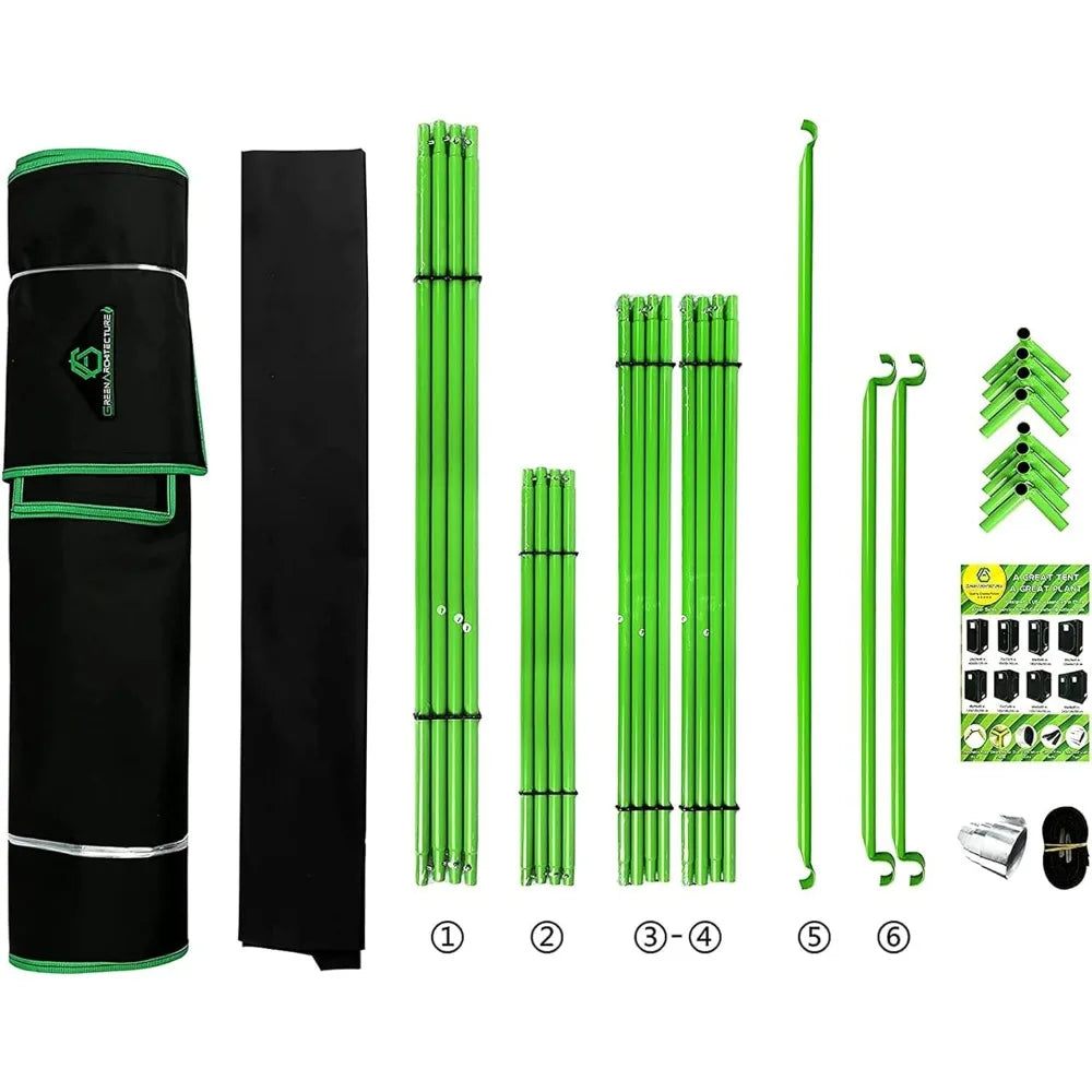 Hydroponic Grow Tent w/Observation Window, Waterproof Floor Tray for Indoor Plant