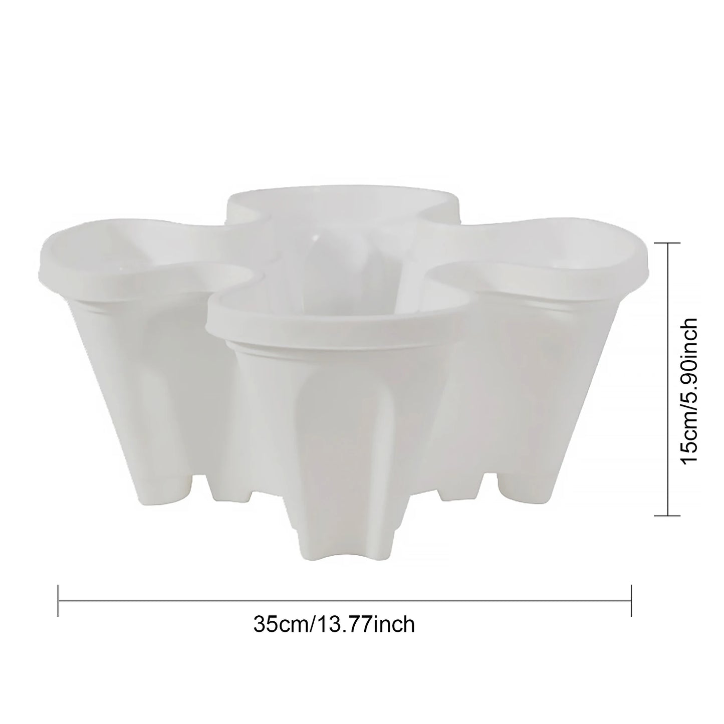 Three-Petal Stackable Vertical Flower, Fruit, Vegetable Planter