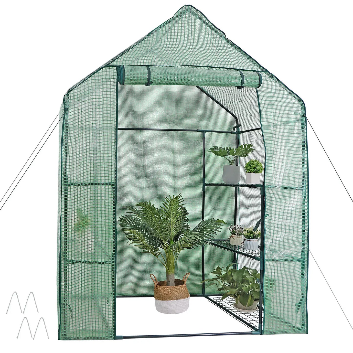 6 Shelves 3 Tiers Portable Planter House