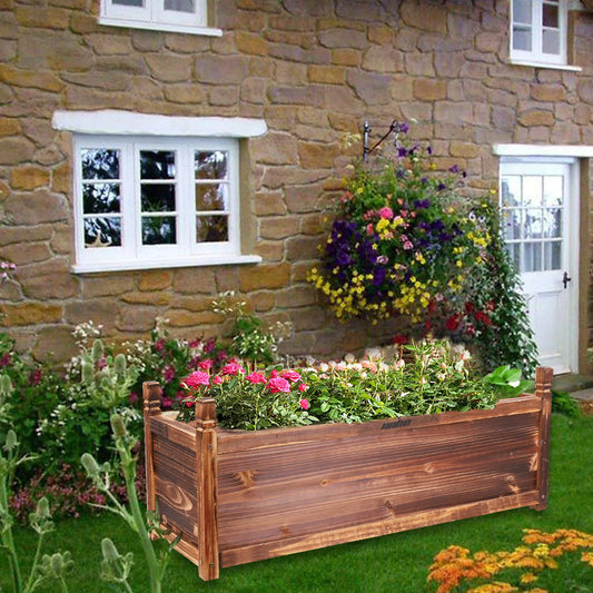 Bed Flower/Vegetable Planter Window Mounted Plant Box