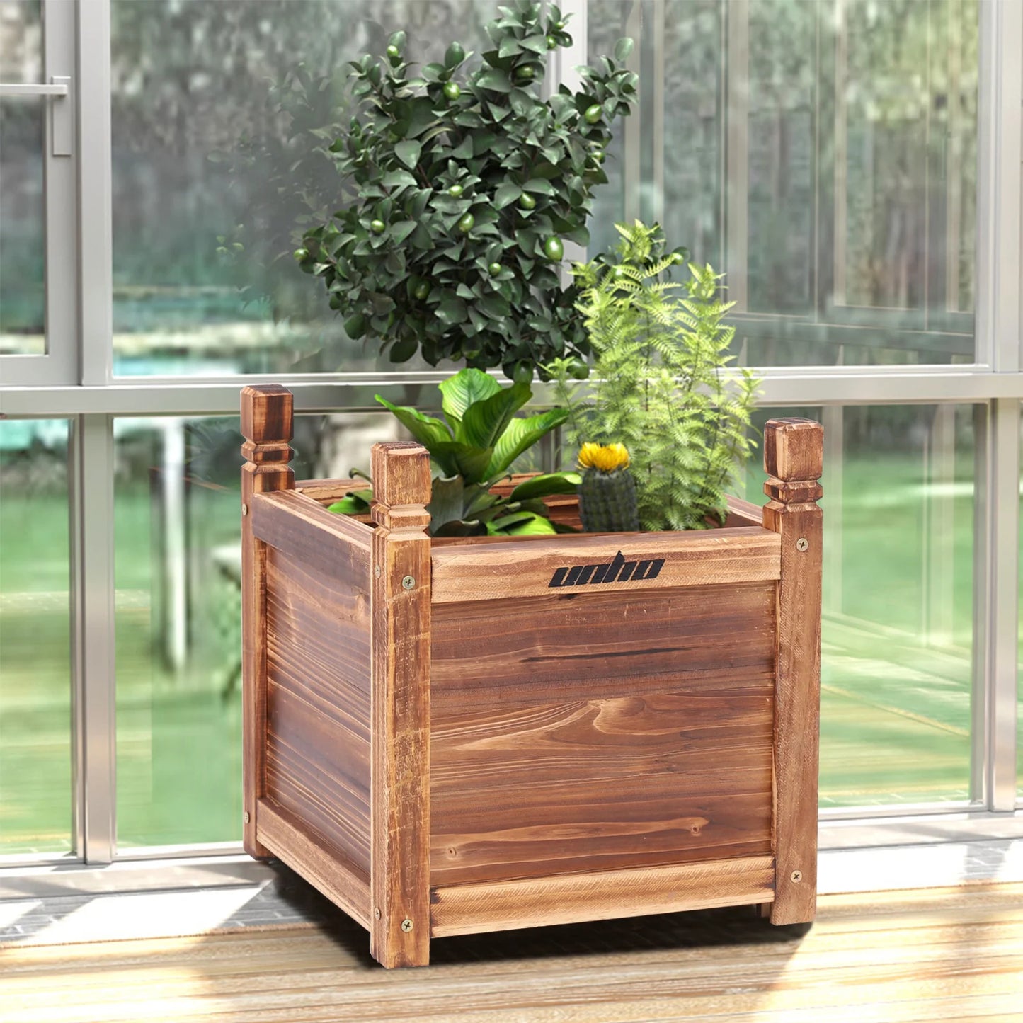 Bed Flower/Vegetable Planter Window Mounted Plant Box