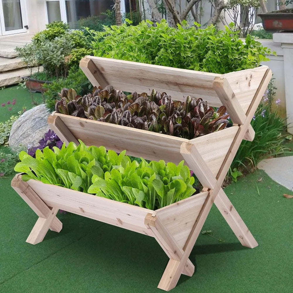 Raised Indoor/Outdoor Garden Beds for Flowers Herbs Vegetables