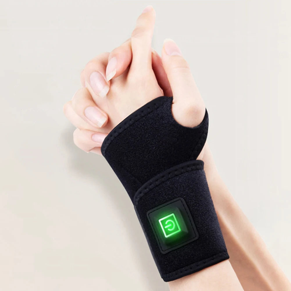 Electric Wrist Wrap Hot Compress Therapy Support Pain Relief