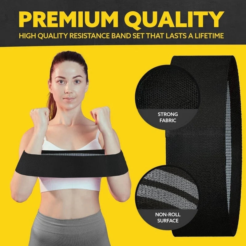 3PCS Fitness Resistance Bands Set for Home Workout