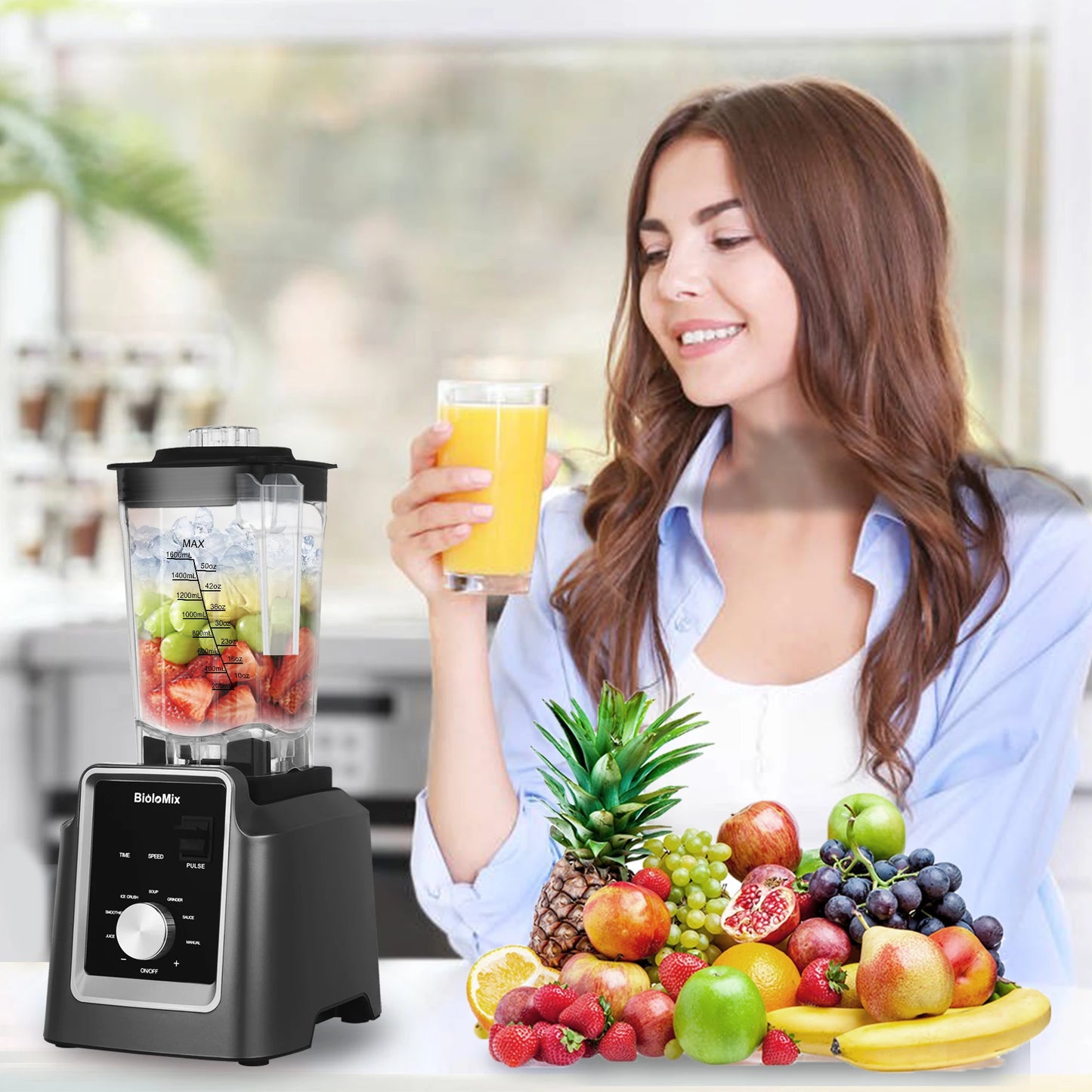 Automatic Digital Program Professional Blender, Mixer, Juicer, Food Processor