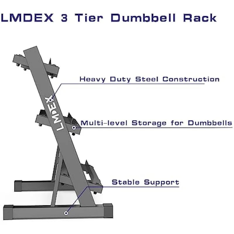 Dumbbell Storage Rack for Home Gym 1100Lbs (RACK ONLY)