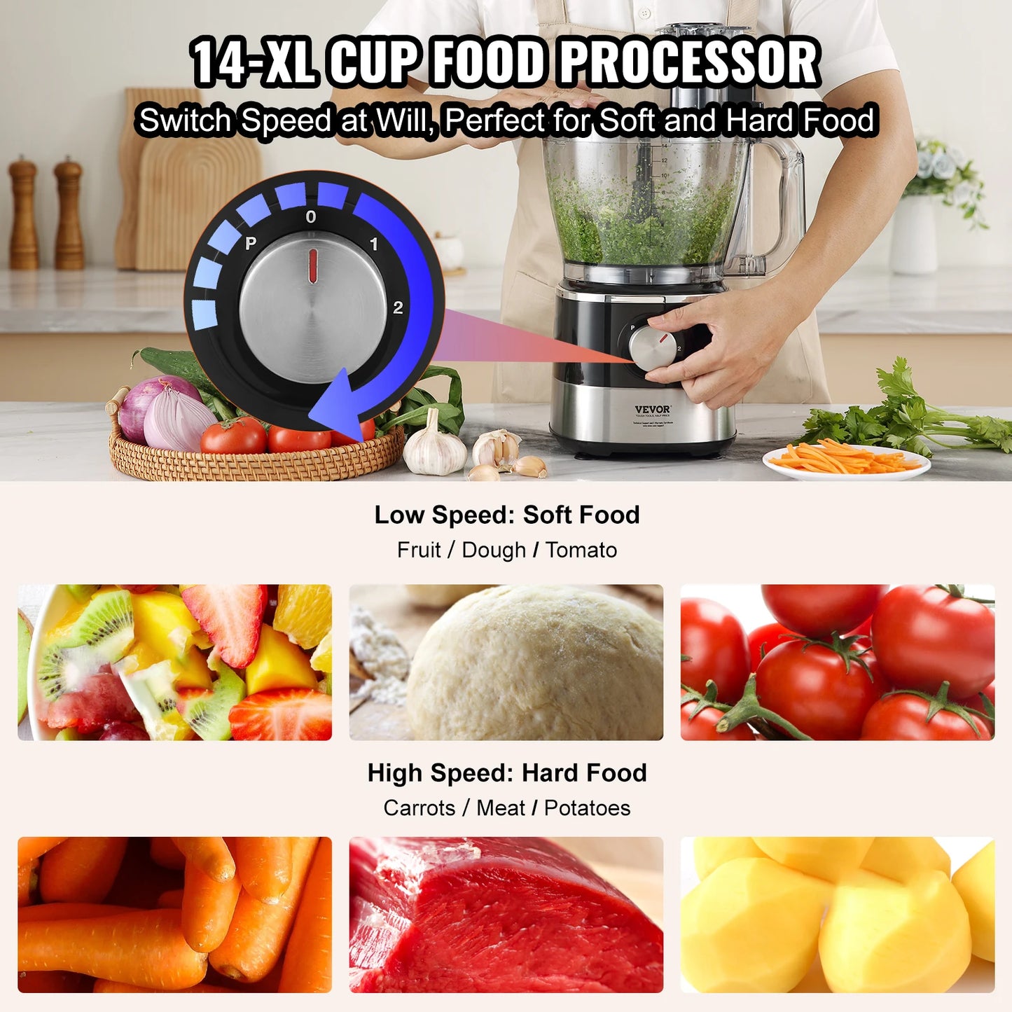 Professional Food Processor & Vegetable Chopper