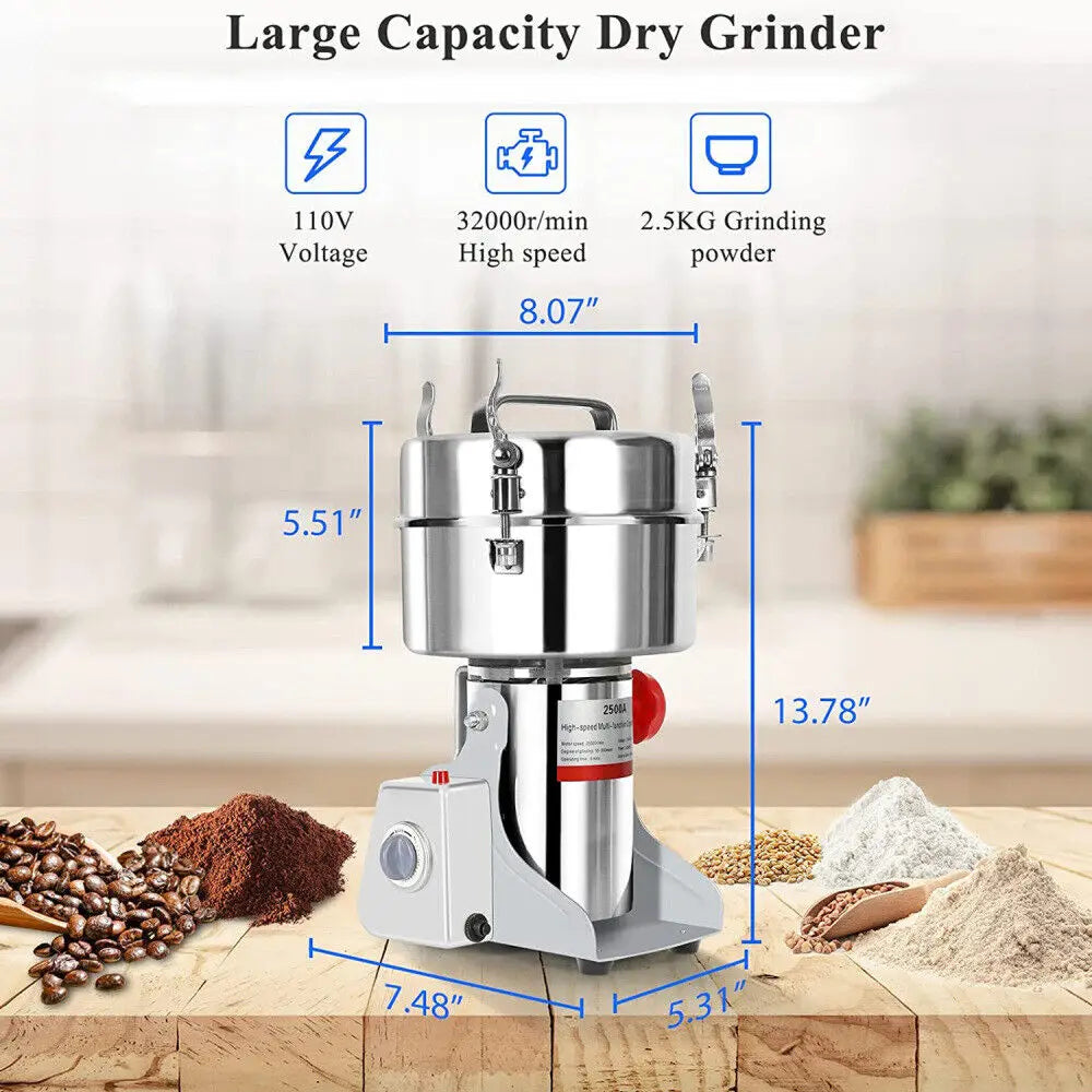 Commercial Quality Grain & Spice Grinding Mill Pulverizer -220v