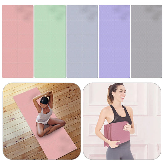 Soft Foldable Pilates Gymnastics Mat, Shock-absorbing