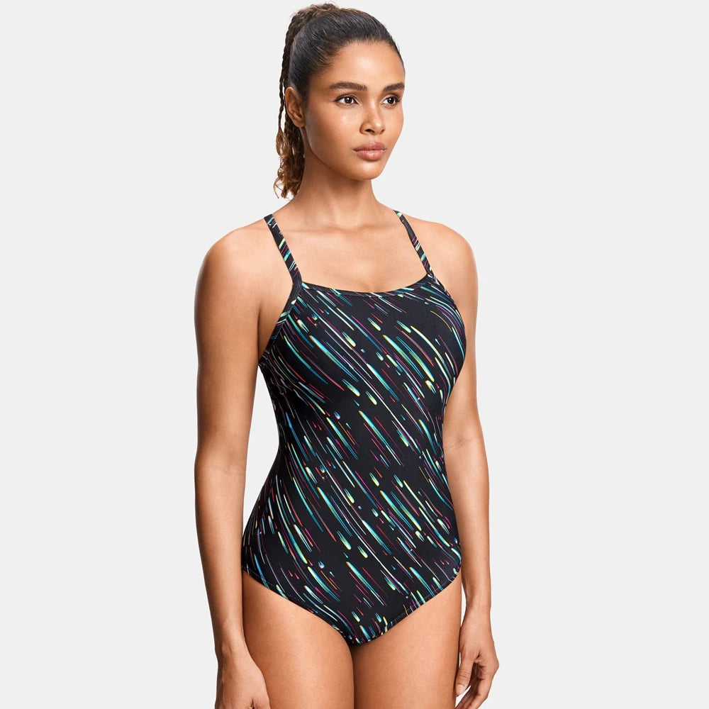 One Piece Swimsuits Beachwear, Training Sportwear, Hollow-Out Back