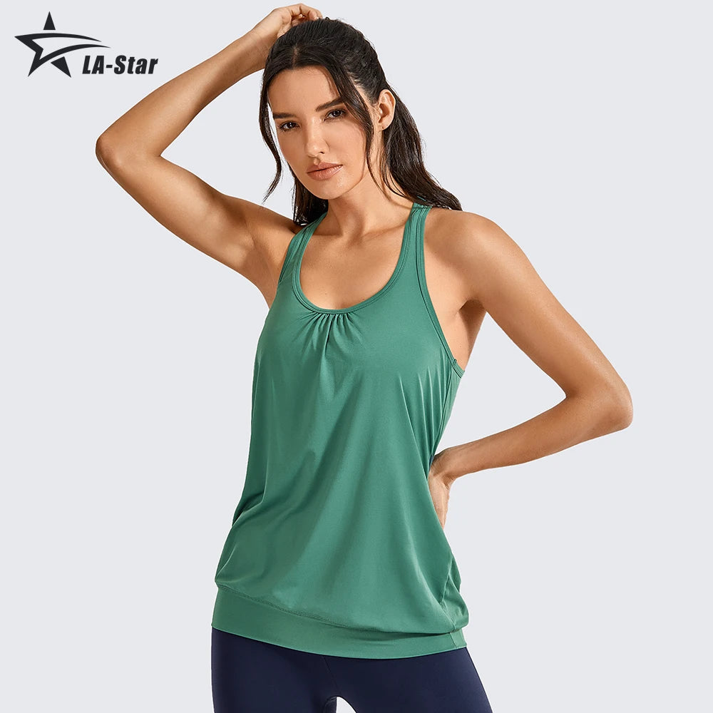 Women's Tank Top Active Racerback Athletic Sports T-shirt