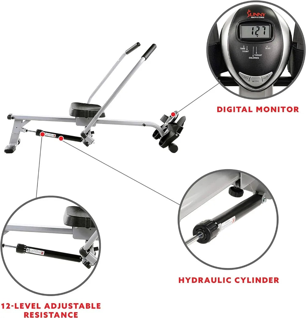 Full Motion Rowing Machine for Full-Body Workout