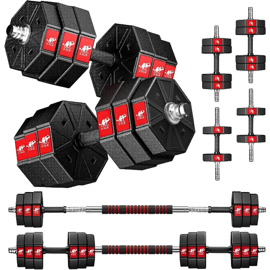 Adjustable  Home Fitness Dumbbells Set, 44Lbs 66Lbs 88Lbs