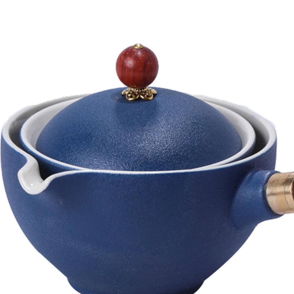 Semi-Automatic Ceramic Tea Infuser Teapot